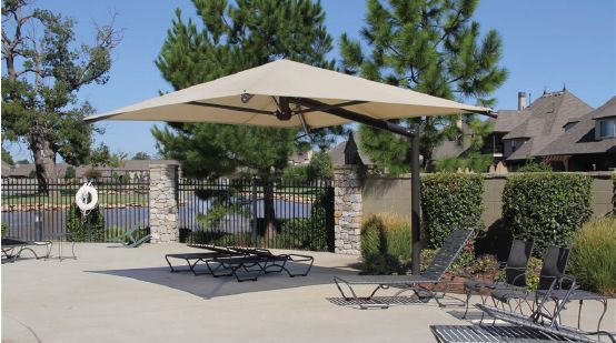 a cantilever shade structure