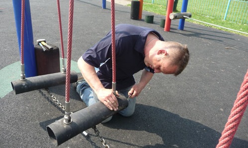 a playground inspection
